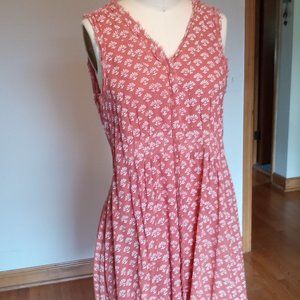 Sundance double cotton dress, orange, medium